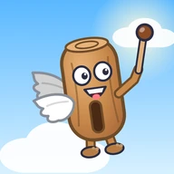 Meme Skies icon: a wooden drum with tiny wings, waving its drumstick
